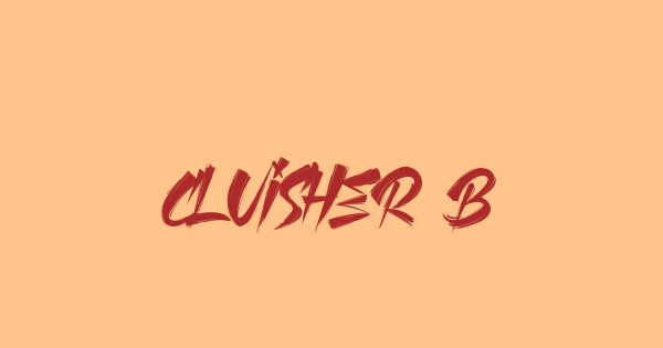 Cluisher Brush font thumbnail